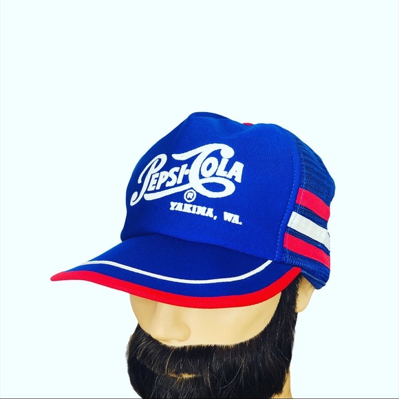 Vintage Pepsi Cola Three Stripe Rare Yakima WA Hat - Picture 2 of 11